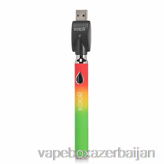 E-Juice Vape Leaf Buddi Kolor Twist Slim 650mAh Battery Rasta